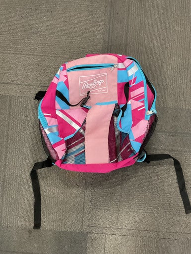 Used Rawlings YOUTH BACKPACK BB/SB Player Backpack Pink 11614-S000225349