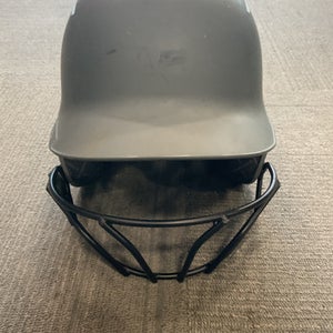 Used Evoshield BATTING HELMET W/ FACE MASK Batting Helmet w/Mask Grey MD 11614-S000225535