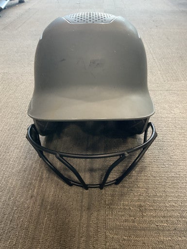 Used Evoshield BATTING HELMET W/ FACE MASK Batting Helmet w/Mask Grey MD 11614-S000225535