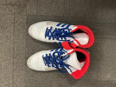 Used Adidas Wrestling Shoes White Senior 7 11614-S000225513