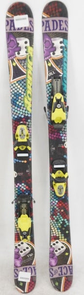 Nordica Ace of Spades J Twin Tip Kids Skis with Bindings - 118 cm Used
