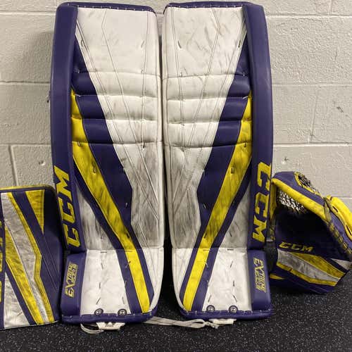 Senior CCM Extreme Flex III Goalie Full Set – 36+1 | Pro Stock White (READ DESCRIPTION)