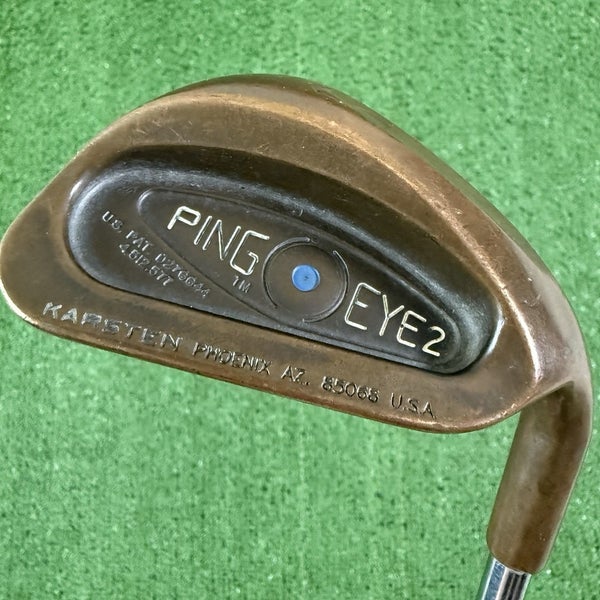 Ping Eye 2 BeCu Beryllium Copper Sand Wedge SW Blue Dot Dynamic Gold S300 Stiff