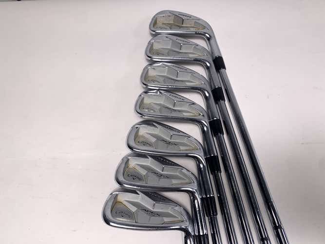Callaway Apex Pro 19 Iron Set 4-PW KBS Tour-V 110g Stiff Steel Mens RH