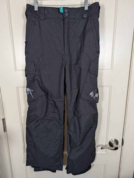 Burton Snowboard Cargo Pants Black Waterproof Insulated Youth Size: XL