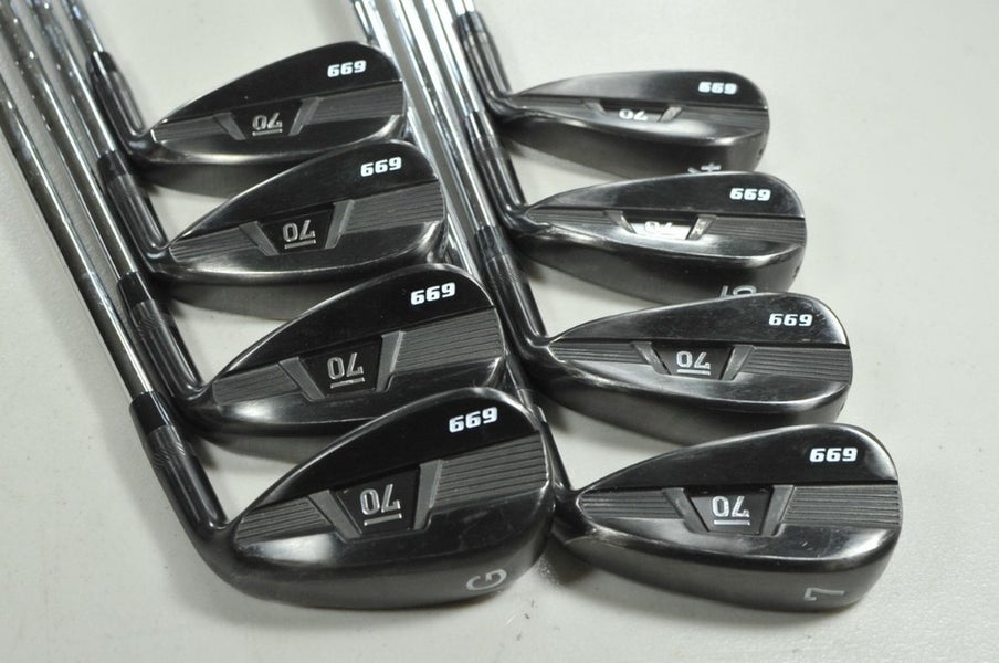 Sub 70 699 V2 4-PW,GW Black Iron Set X-Stiff Flex RH KBS Tour 130 Steel # 206302