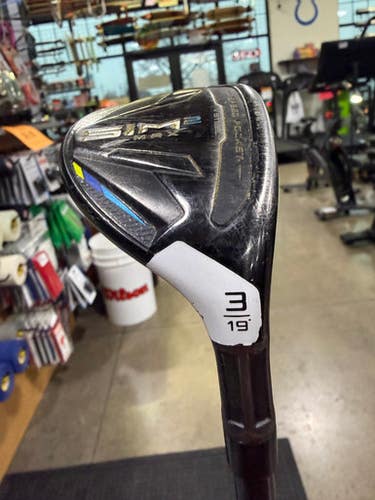 Used Taylormade SIM 2 MAX Mens Hybrid Club RH 3 Hybrid 11605-S000210310