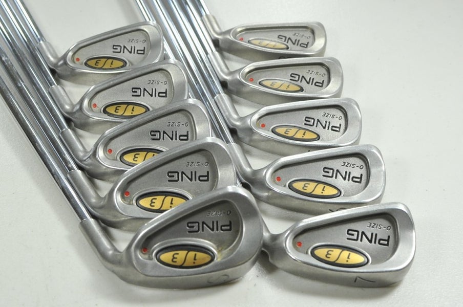 Ping i3 O-Size 3-W,UW,SW Iron Set Regular Flex Red Dot Right JZ Steel # 206277