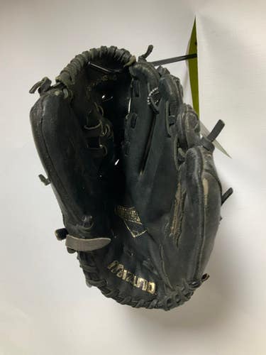 Used Mizuno MMX 123P BB/SB Glove RH Throw Black 12" 11823-S000035977