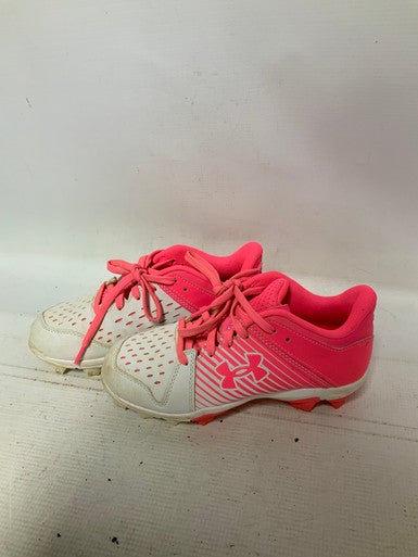 Used Under Armour LEADOFF GIRLS BB/SB Cleats Pink Junior 02.5 11823-S000035974