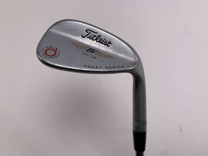 Titleist Vokey Spin Milled 2009 Chrome Gap Wedge GW 50* 8 Bounce Steel Mens RH