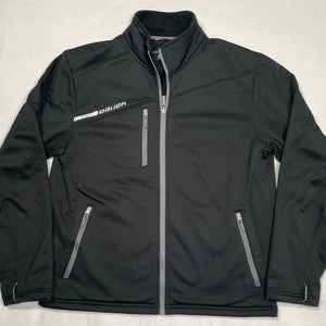 Bauer Midweight Full Zip Jacket, Black, Sr Large