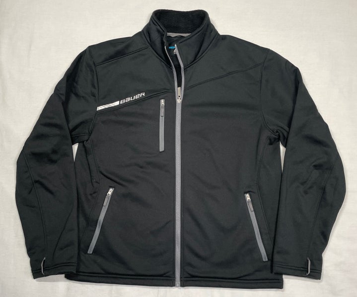 Bauer Midweight Full Zip Jacket, Black, Sr Large