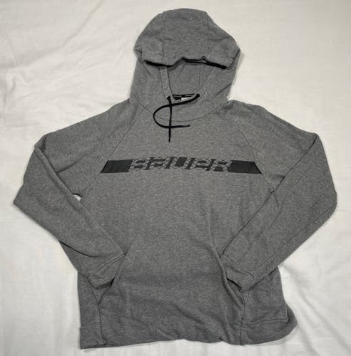 Like New Bauer Hoodie, Gray, Sr Medium