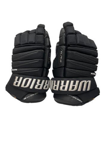 Used Warrior ALPHA QX Senior Gloves Black 15" 11680-S000426749