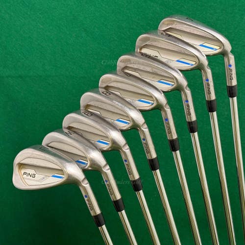 Ping i Series E1 Blue Dot 4-UW Iron Set Dynamic Gold XP S300 Steel Stiff