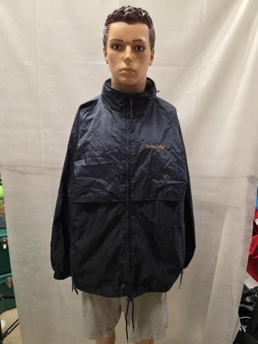 Vintage Dowling College Golden Lions Full Zip Windbreaker Jacket XL NCAA