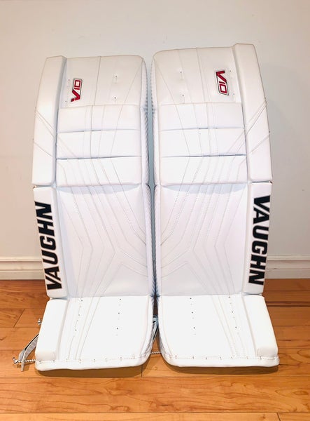 32" Vaughn (New) Velocity V10 Pro Carbon Goalie Leg Pads — (READ DESCRIPTION)