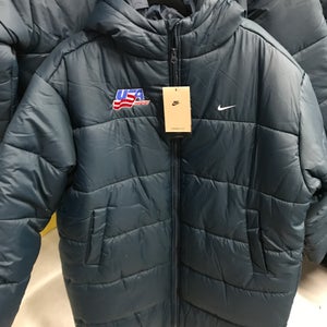 New Women's USA Hockey Nike Therma Fit Long Parka