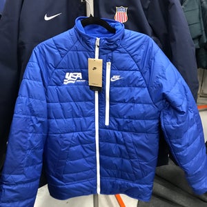 New Men's USA Hockey Nike Fleece Lined Jacket