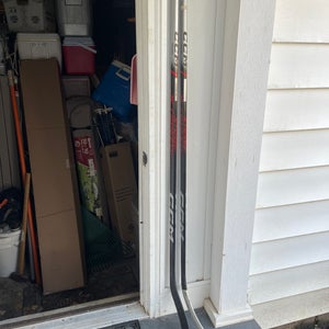 Broken hockey sticks