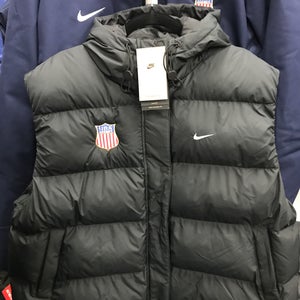 New USA Hockey Black Puffer Vest