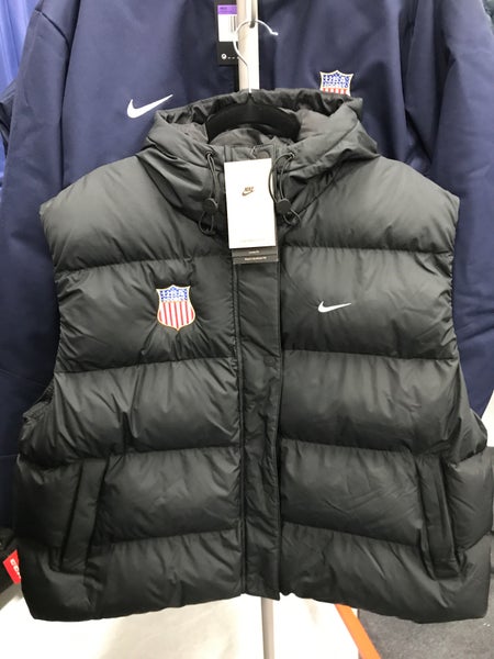 New USA Hockey Black Puffer Vest
