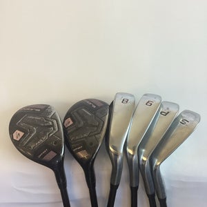 Cobra Air Speed F-Max Hybrid Irons Set 6-PW, SW With Ladies Graphite Shafts