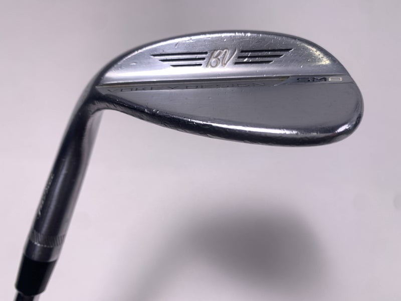 Titleist Vokey SM8 Tour Chrome Lob Wedge LW 60* 8 Bounce F-Grind Wedge Mens LH