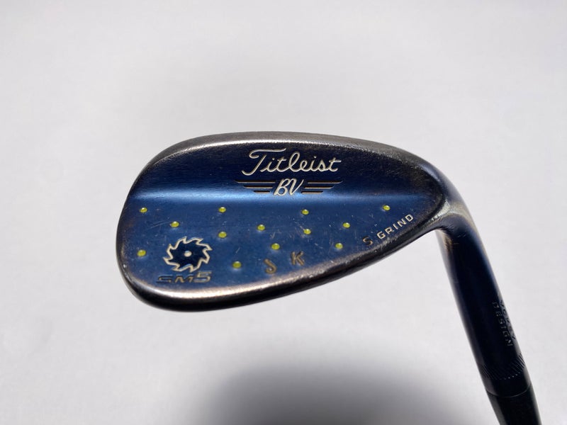 Titleist Vokey SM5 Indigo Lob Wedge LW 58* 7 Bounce KBS Tour Stiff Steel Mens RH