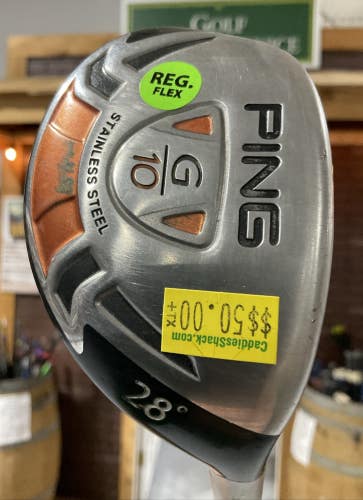 Ping G10 28 #6 Hybrid 38" PING AWT Regular Flex Steel Shaft RH USED