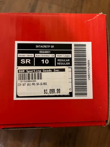 2024 CCM Tacks XF 652 Pro Hockey Skates Regular Width 10 (Used)