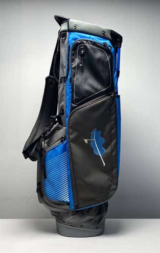 Ping Ultralight Stand Bag Gray/Blue 5-Way Divide Single Strap Golf Bag