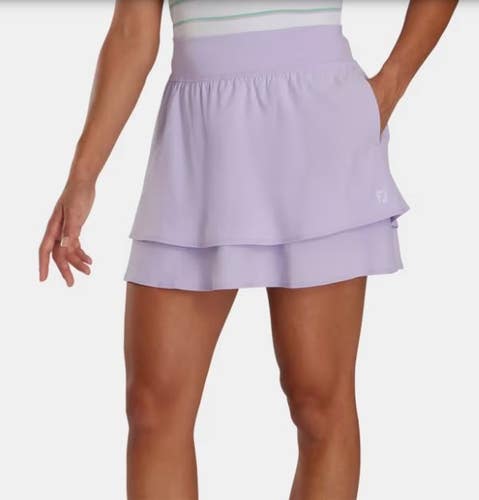 FootJoy Womens Lightweight Woven Golf Skirt Skort Color: Lavender - Medium M NEW