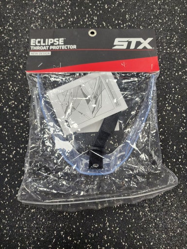 Used STX Eclipse Throat Protector Lacrosse Facial Protect Clear Senior 11849-S000033762