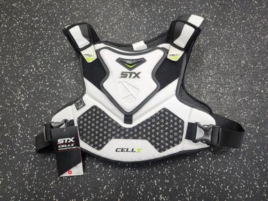 STX CELL V Lacrosse Shoulder Pads White XL 11849-S000033761