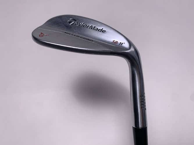 TaylorMade Milled Grind Satin Chrome Lob Wedge LW 58* 11 DG Wedge Steel Mens RH