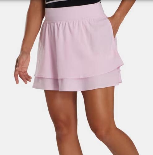 FootJoy Womens Lightweight Woven Golf Skirt Skort Color: Pink - Extra Large XL