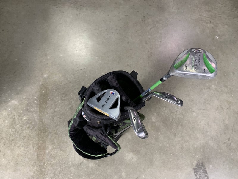 U.S. Kids WT-15u Green Club Set 3W 8i PW Putter Ultralight 57" Junior RH +Bag