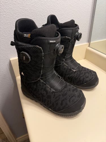 Men's Size M 12 Burton Swath Snowboard Boots Adjustable Flex All Mountain (Used)