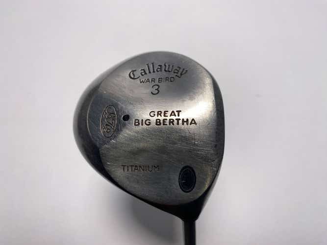 Callaway Big Bertha Warbird 3 Fairway Wood 15* BB UL Firm Graphite Mens RH