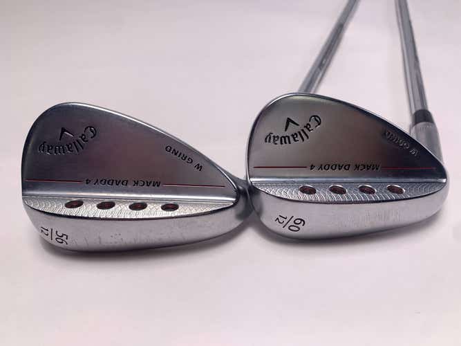 Callaway Mack Daddy 4 Chrome Wedge Set 56* 12 | 60* 12 DG S200 Tour Mens LH