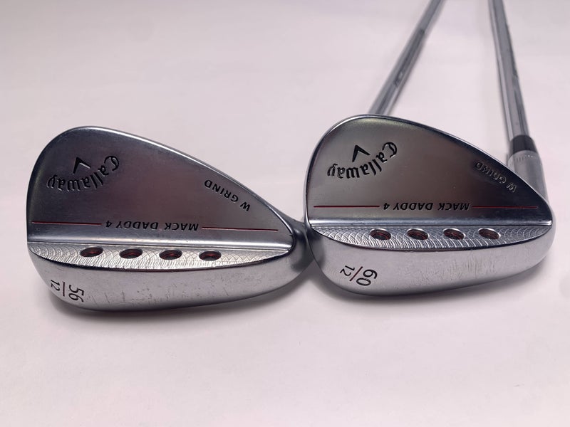 Callaway Mack Daddy 4 Chrome Wedge Set 56* 12 | 60* 12 DG S200 Tour Mens LH