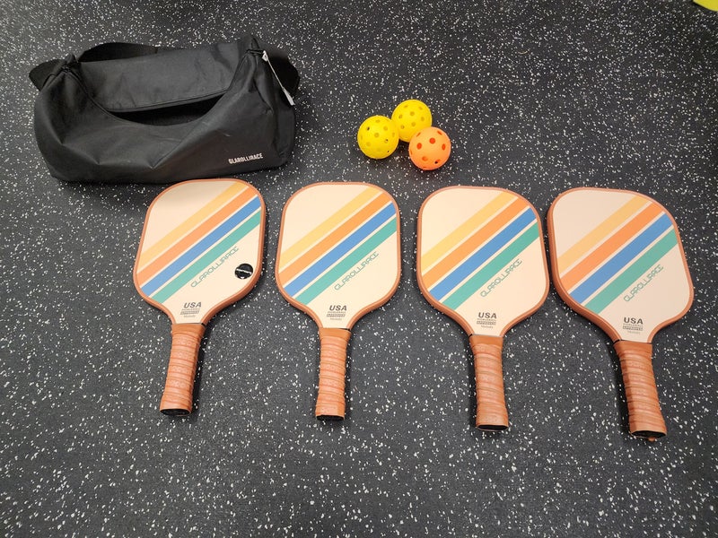Used Glarollace 4 paddle pickleball set 11849-S000033739