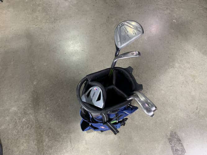 U.S. Kids UL-18 Green Club Set 3W 6 & 8 PW Putter 57-39 Junior RH +Bag - Dent