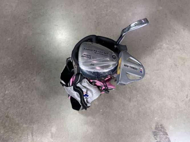 U.S. Kids WT-25 Blue Club Set 3W PW Putter Ultralight 45'' Junior Girls RH +Bag