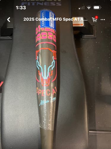 2026 Combat MFG Spec A1 Alloy BBCOR Certified Bat (-3) 29 oz 32" (New)