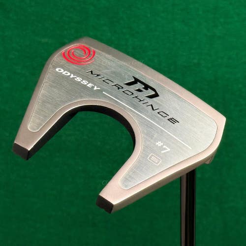 Odyssey 2024 Microhinge #7 S 33.5" Slant-Neck Mallet Putter Golf Club w/ HC
