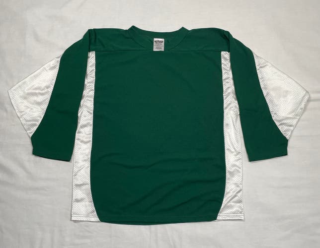 NEW Athletic Knit Dark Green/White Practice Jersey, Youth XL