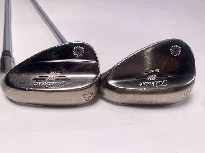Titleist Vokey SM7 Brushed Steel Wedge Set 52* 8 | 56* 10 NS Pro 950GH Mens RH